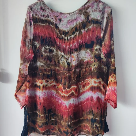 PHILOSOPHY|| MULTICOLOURED TIE DIE PRINT TOP SIZE 16 - Picture 8 of 9